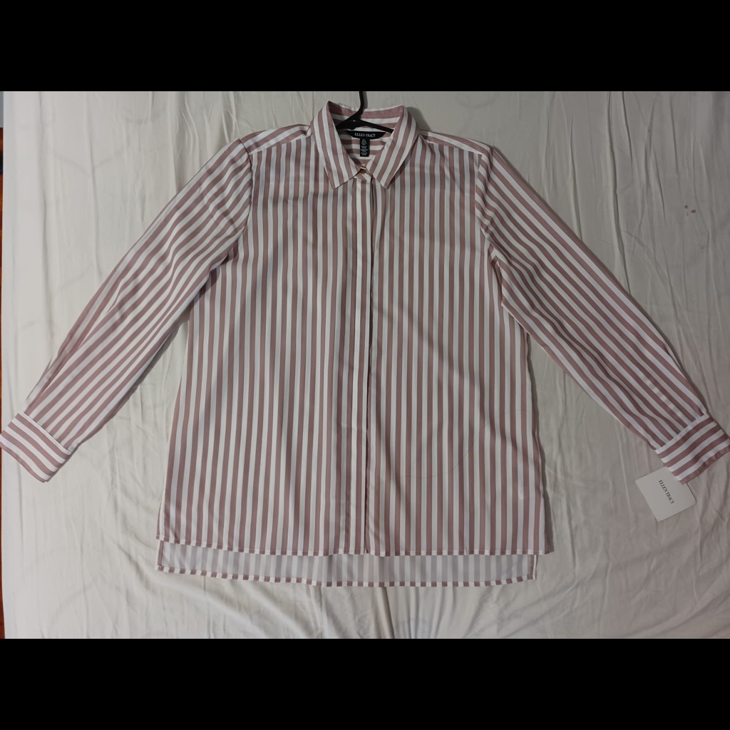 Ellen Tracy Color White And Brown Size L Brand New